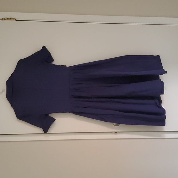 Lindy Bop Claudette Retro Style Royal Blue Dress - Picture 3 of 9